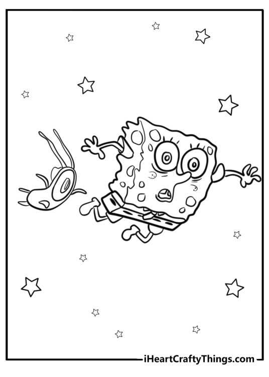 free spongebob printable coloring pages