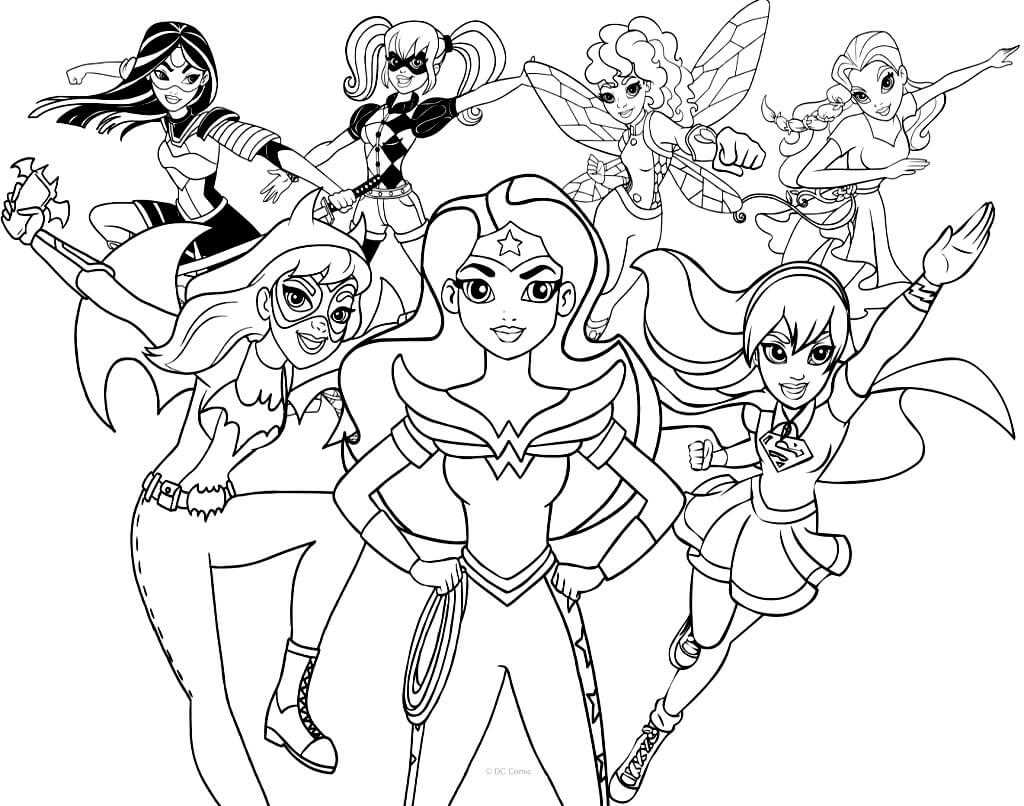 free superhero coloring pages printable