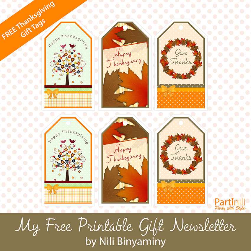 free thanksgiving printable tags