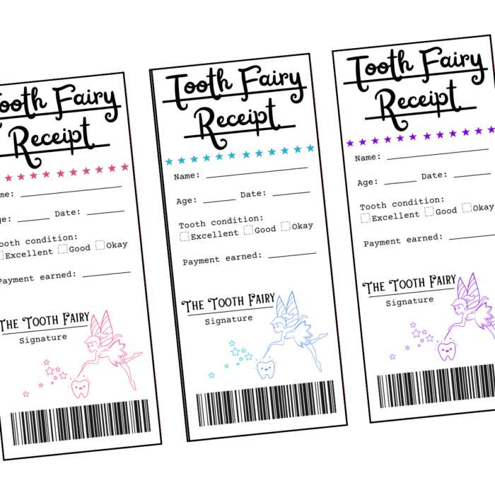 free tooth fairy receipt printable