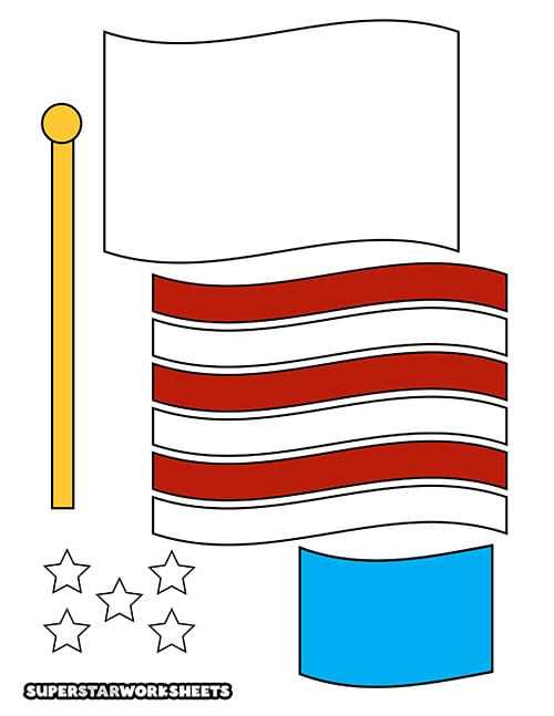 full page free printable american flag