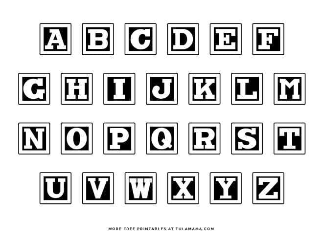 full page letters printable