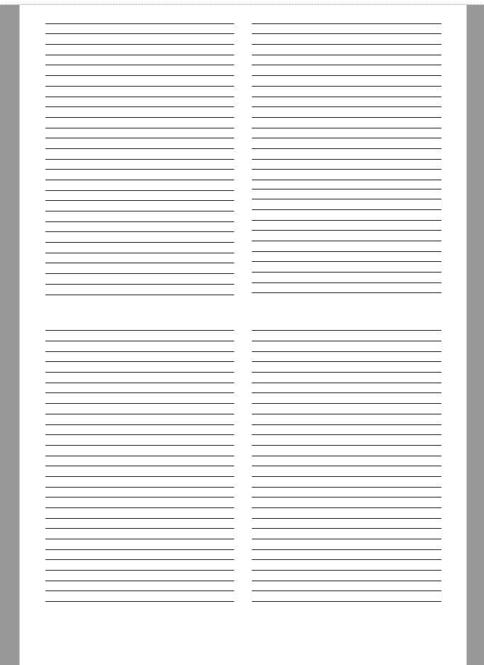 full page lined paper printable