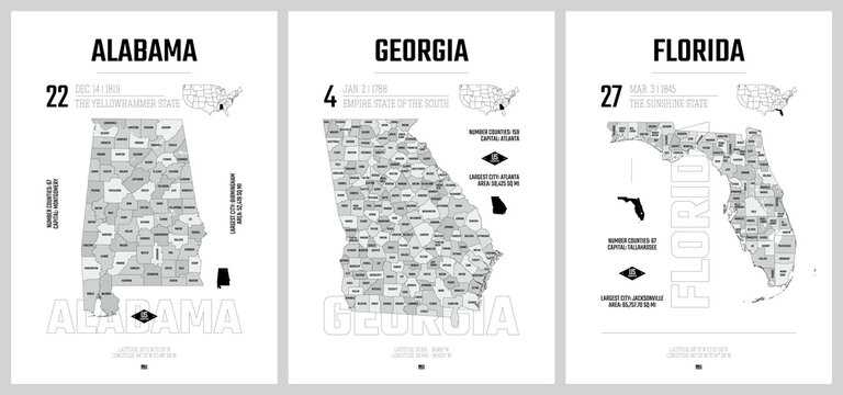 georgia printable map