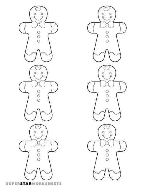 gingerbread man template printable free