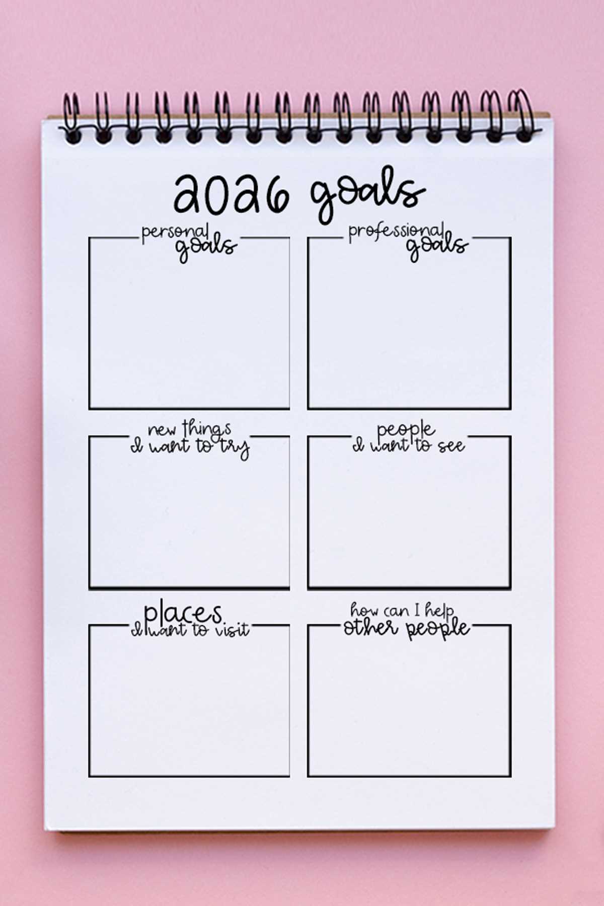 goal planning printables