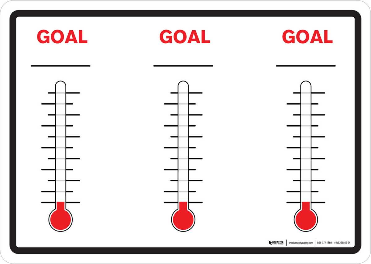 goal thermometer printable