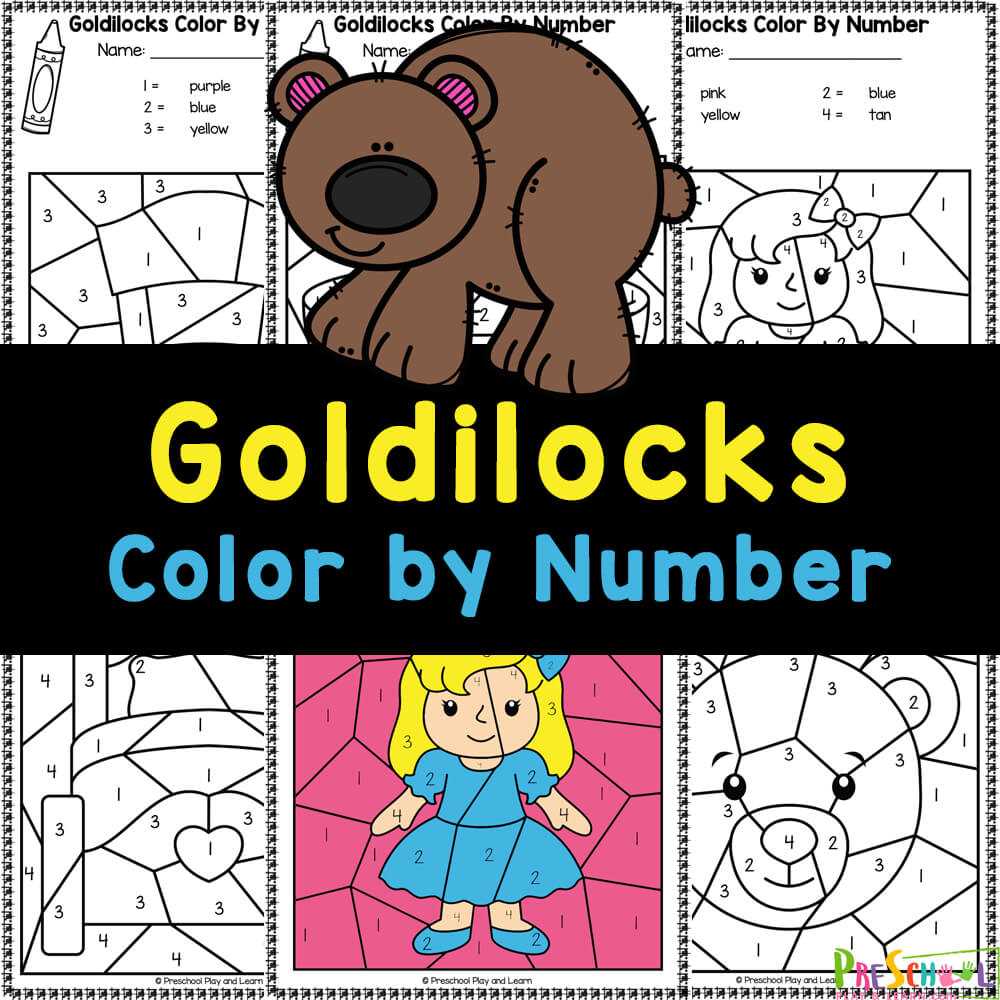 goldilocks and the three bears printables