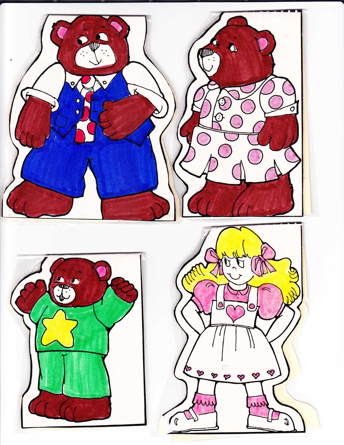 goldilocks and the three bears printables