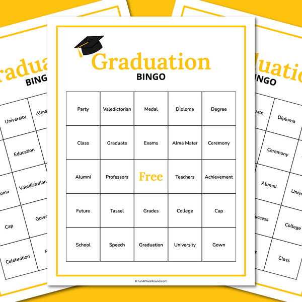 graduation games printable