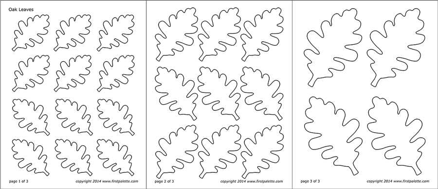 green leaf template printable
