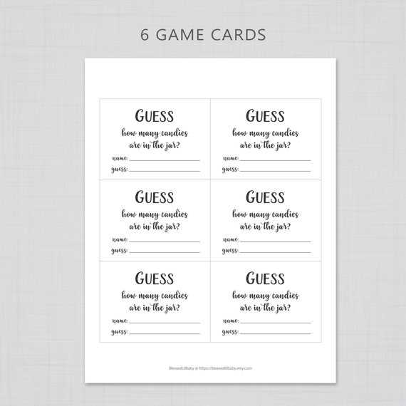 guess how many in the jar printable