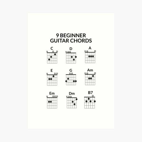 guitar chord chart for beginners printable