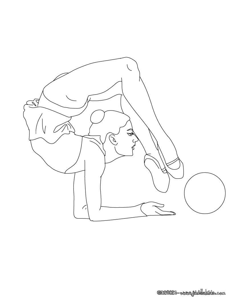 gymnastics coloring pages printable