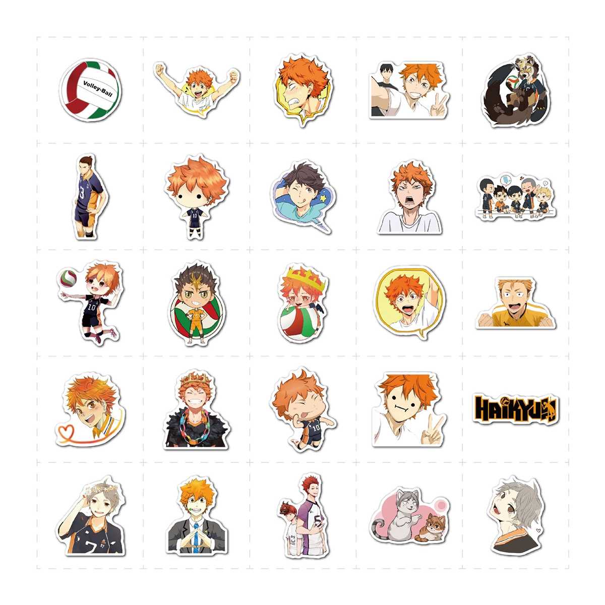 haikyuu stickers printable