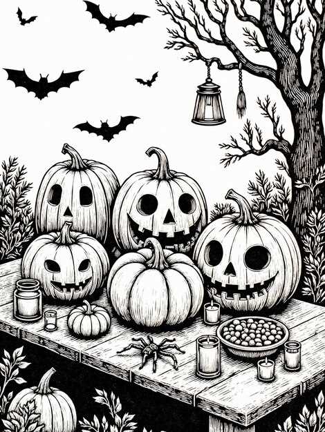 halloween color sheets printable
