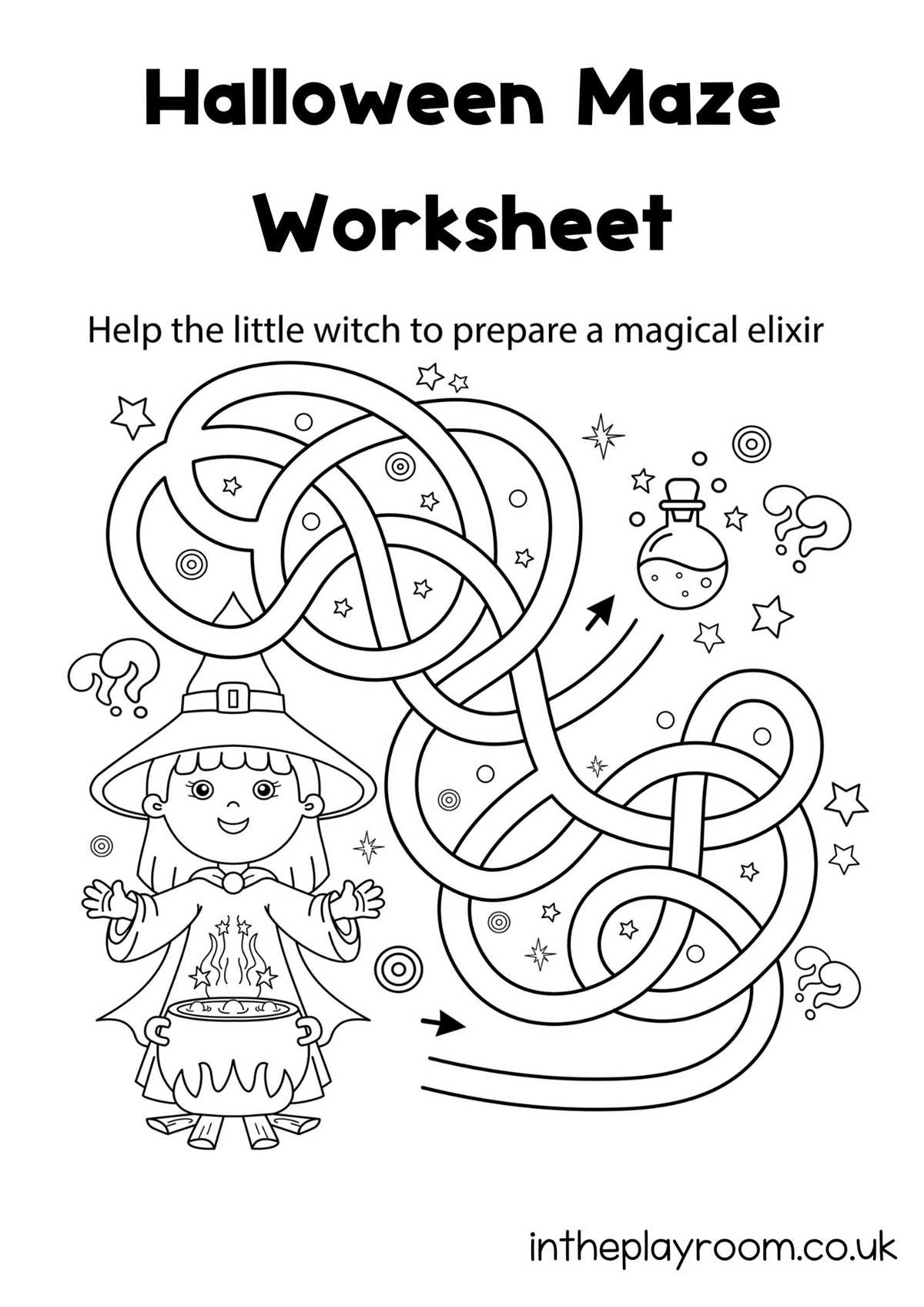 halloween mazes printable