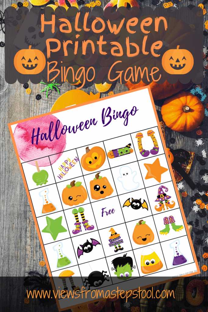 halloween printable bingo cards