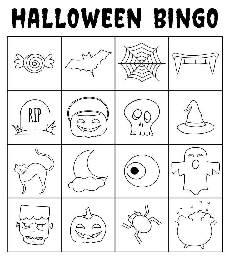 halloween printable bingo cards