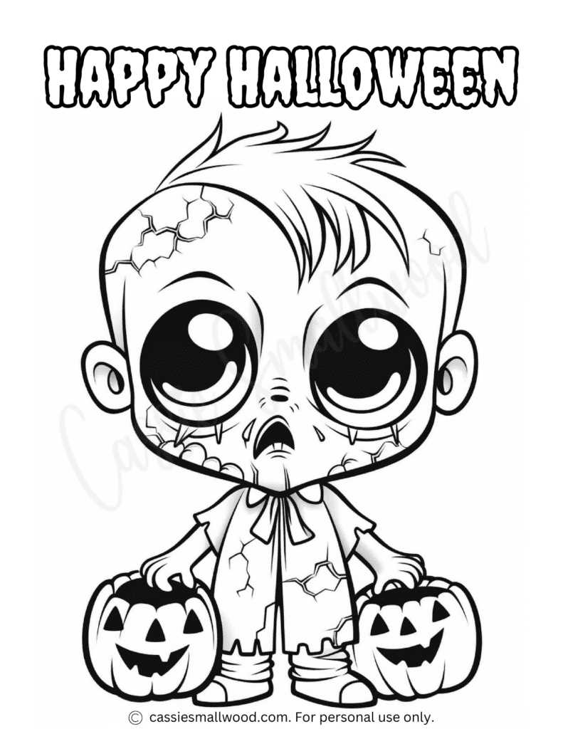 halloween printable coloring sheet
