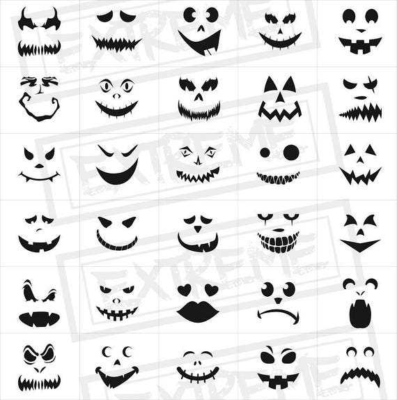 halloween pumpkin faces printable