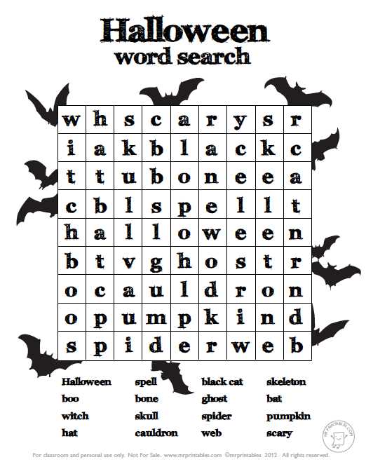 halloween worksheets printables