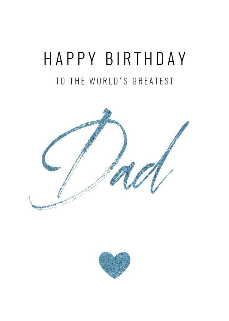 happy birthday dad printable