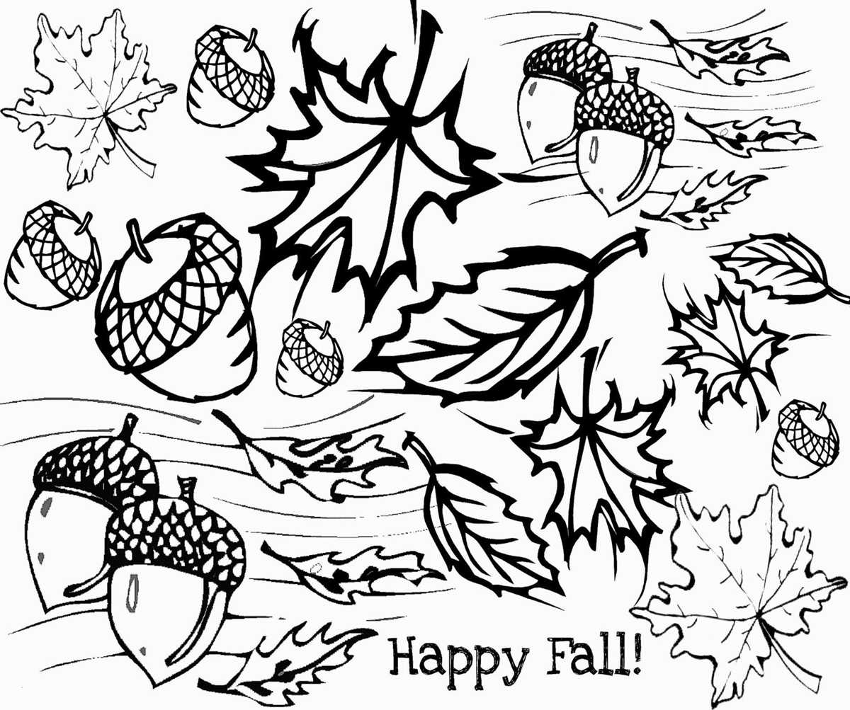 happy fall printable coloring pages