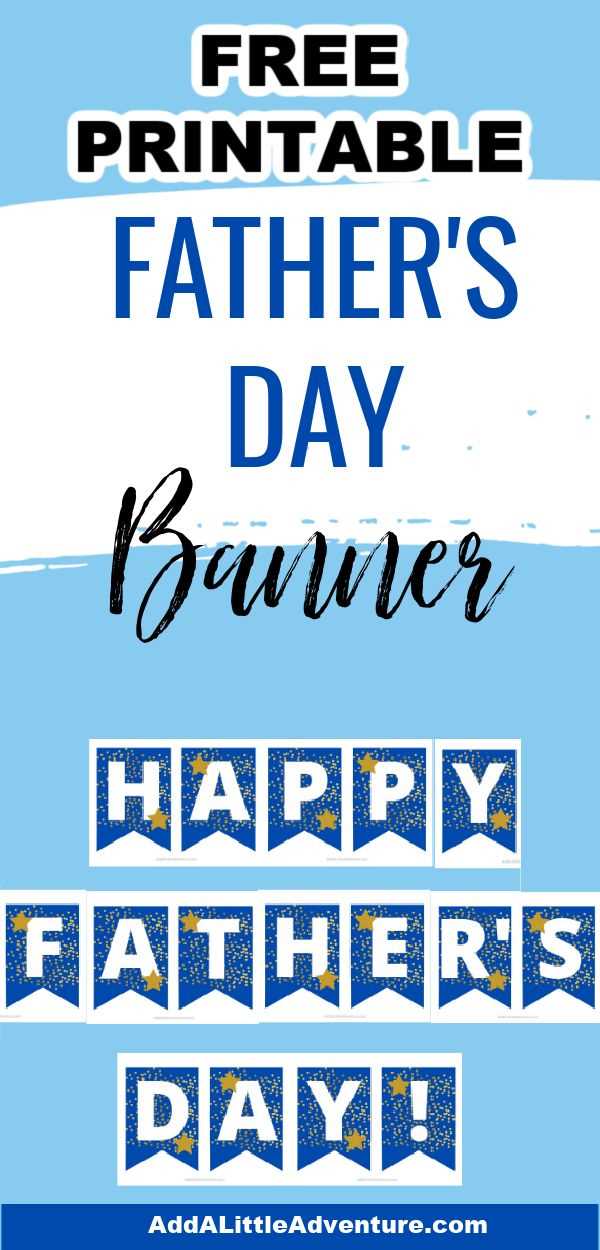 happy fathers day sign printable