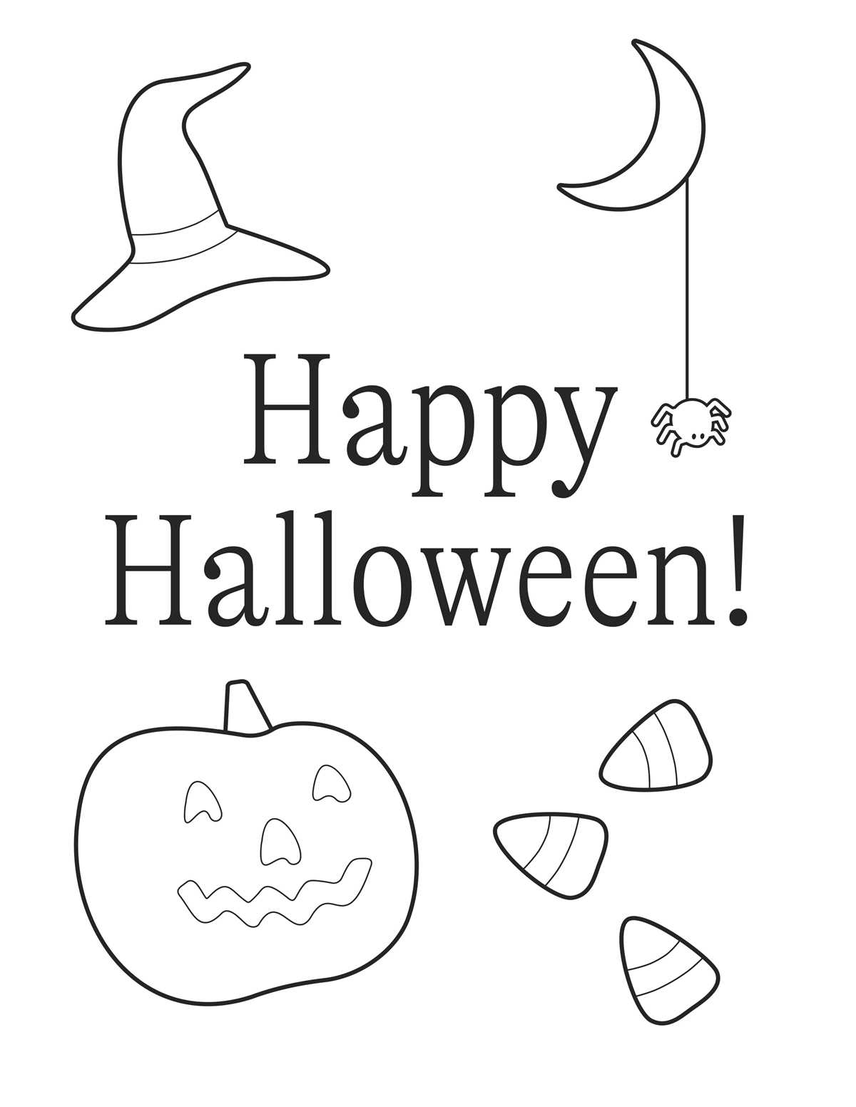 happy halloween signs printable