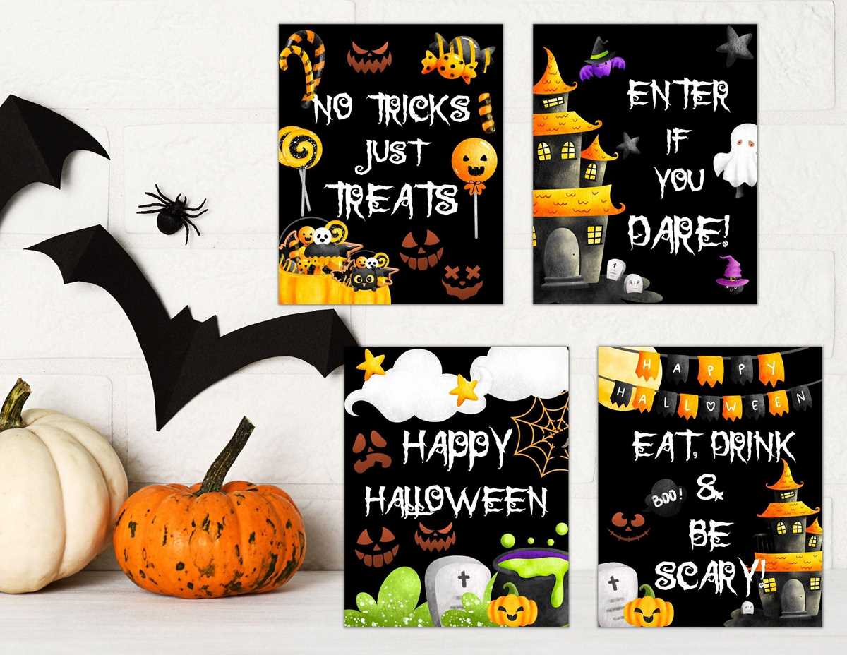 happy halloween signs printable