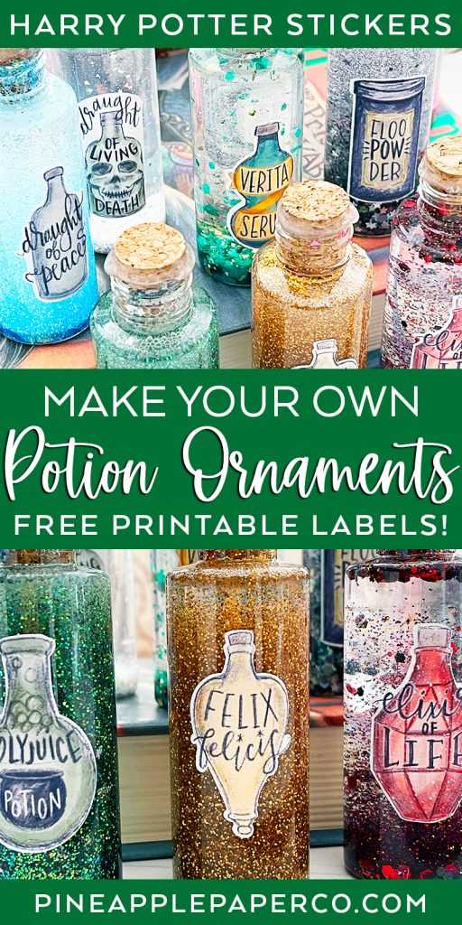 harry potter potion labels free printable