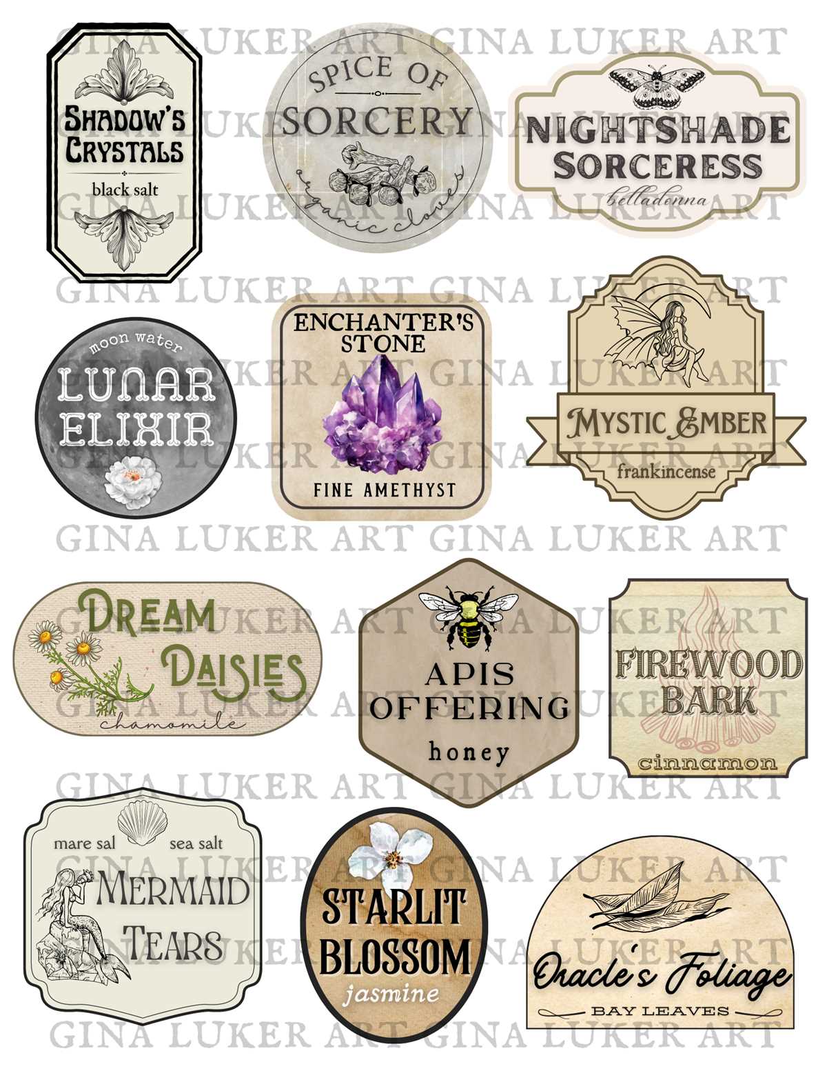 harry potter potion labels printable