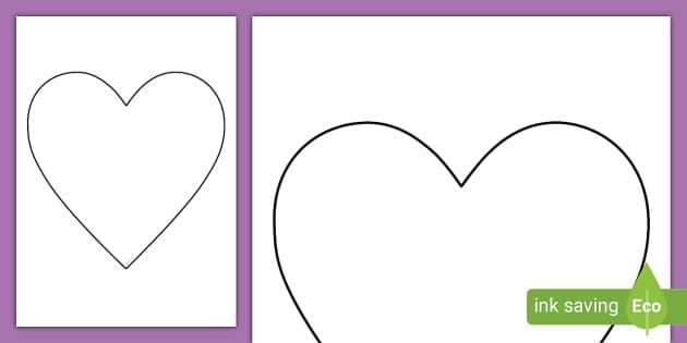 heart shape outline printable