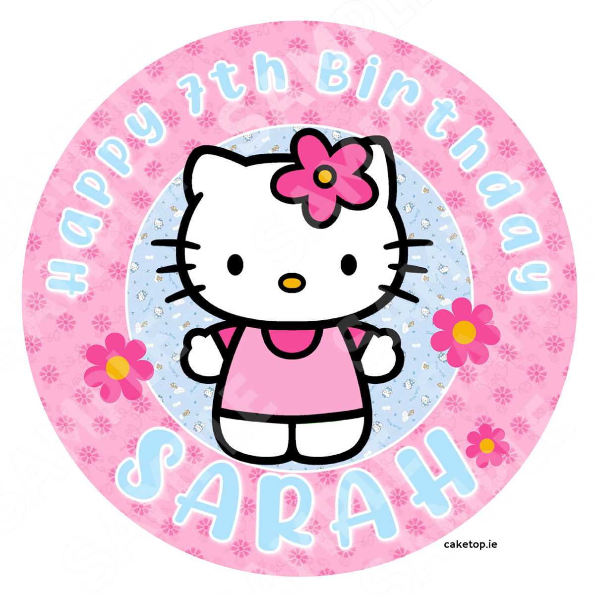 hello kitty cake topper printable