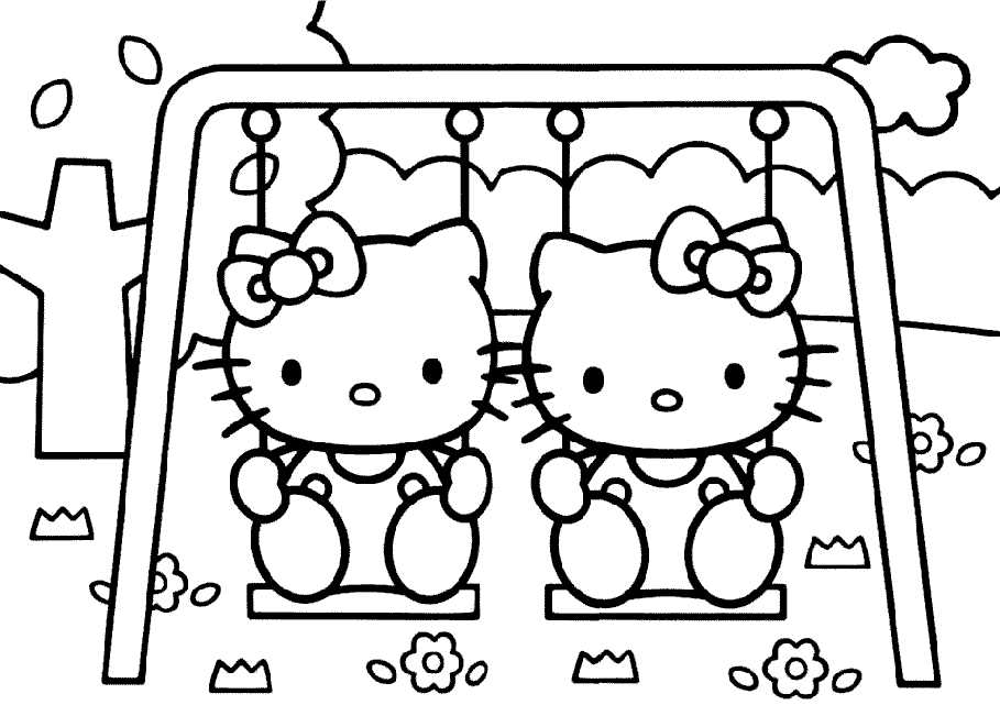 hello kitty printable coloring sheets