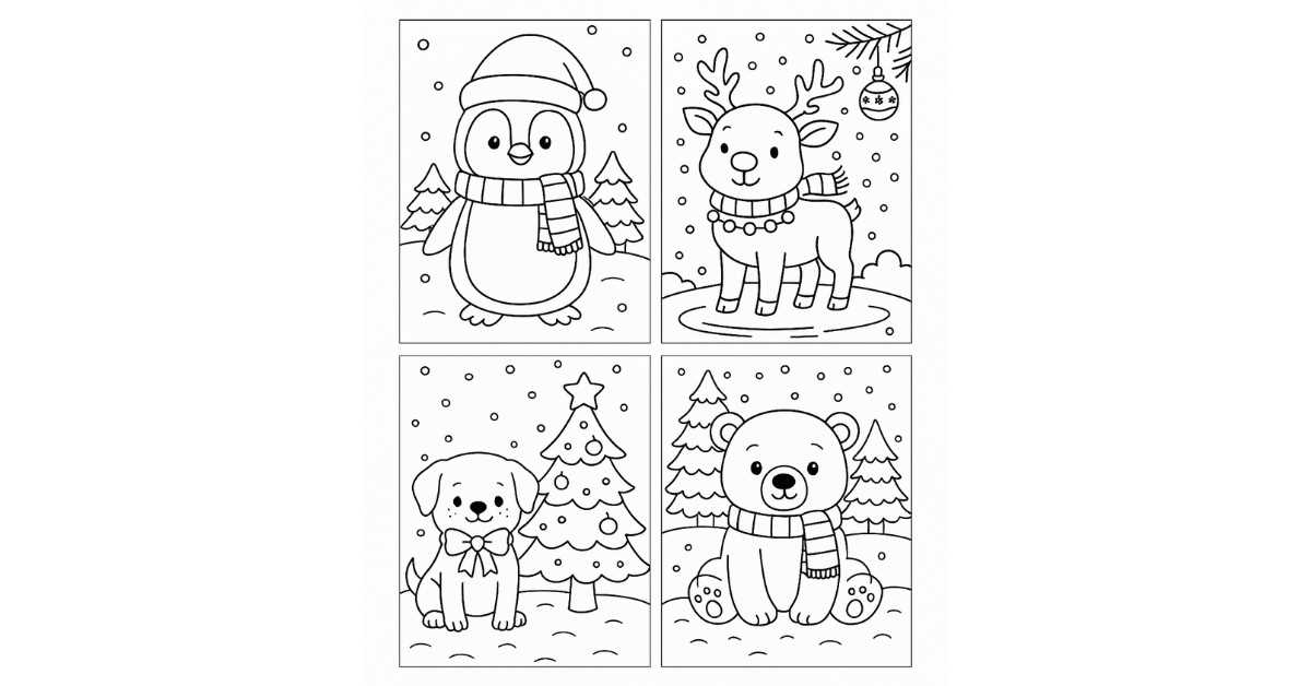 holiday coloring sheets printable