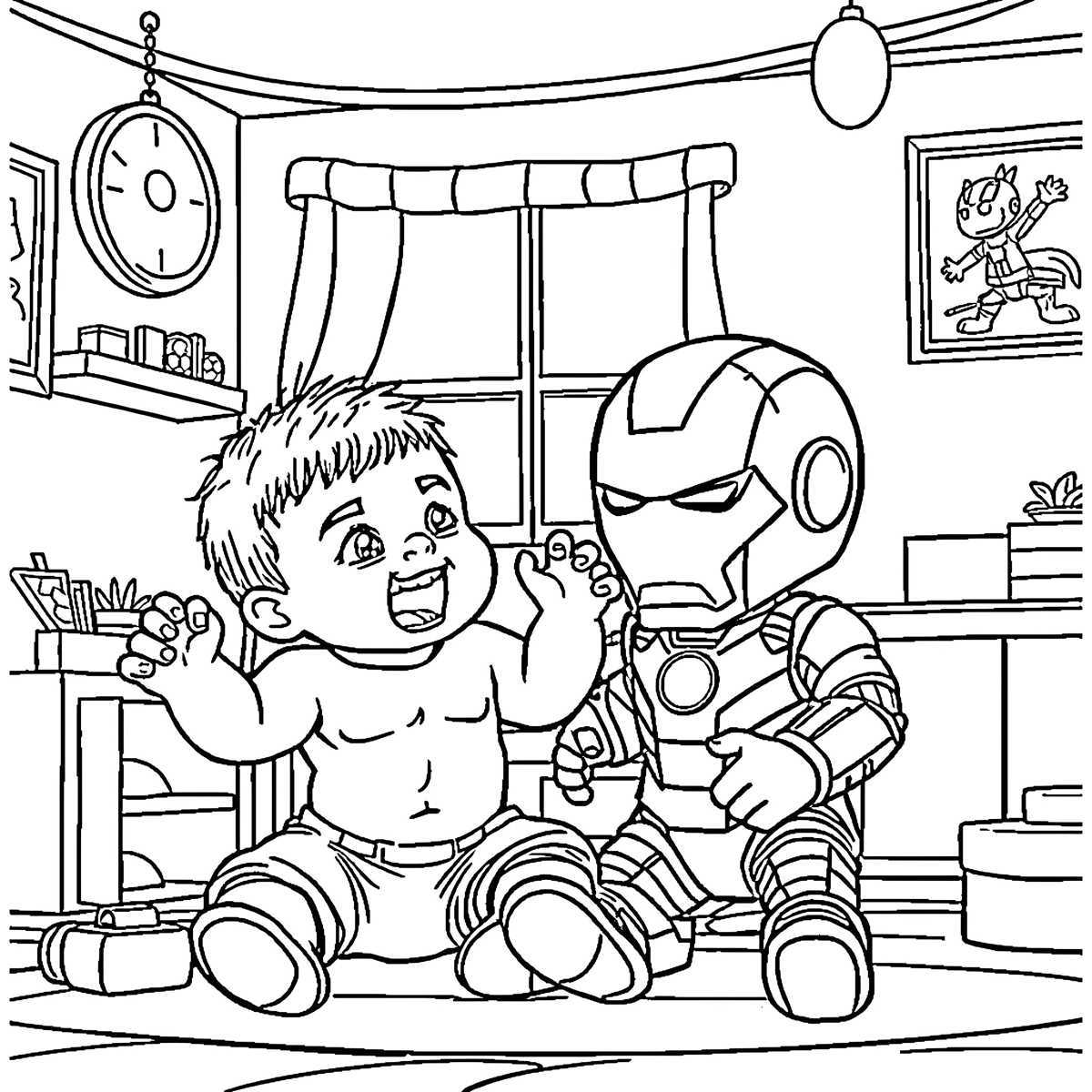 hulk coloring page printable