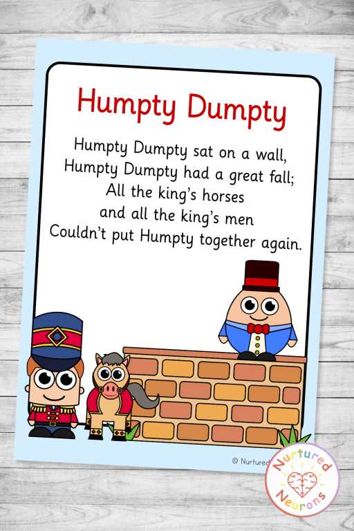 humpty dumpty printable