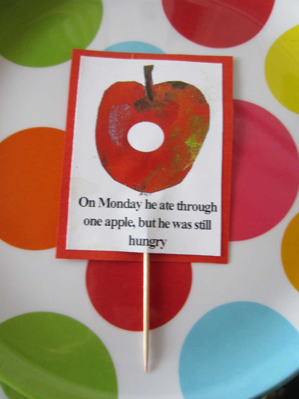 hungry caterpillar food printable