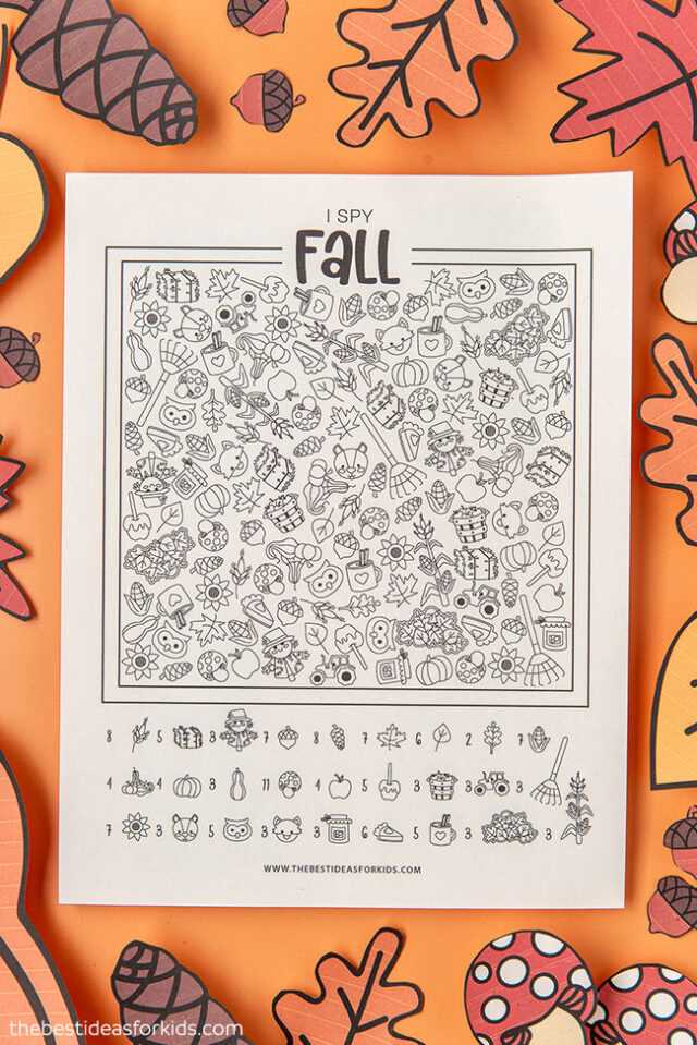 i spy fall printable