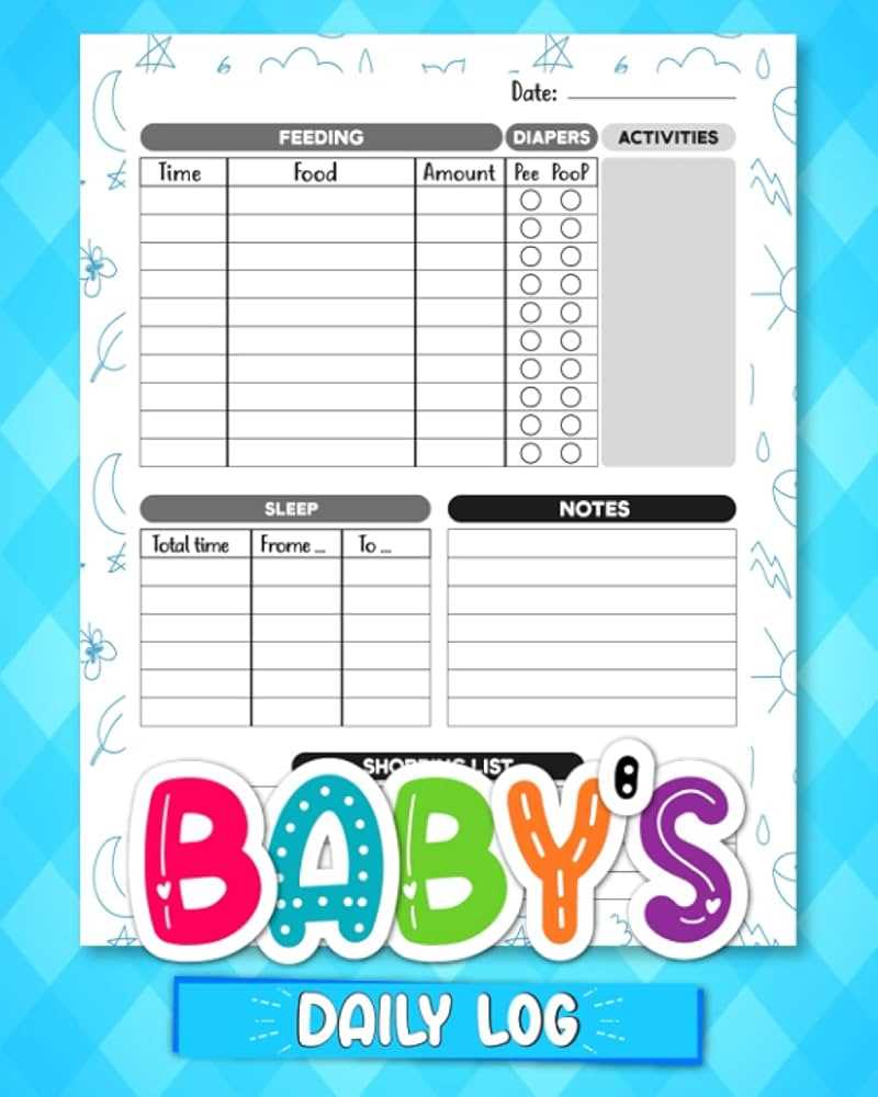 infant feeding log printable