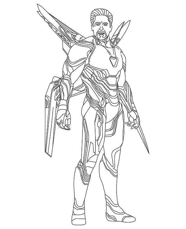iron man coloring pages free printable