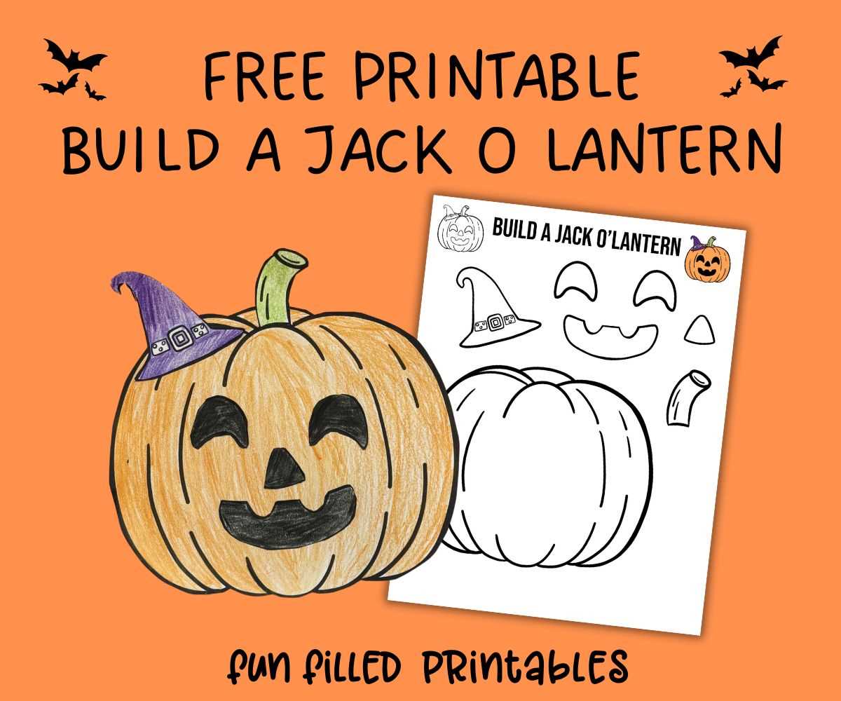 jack o lantern printable pieces