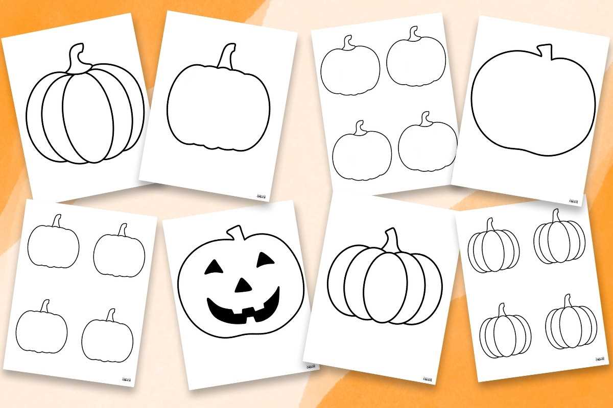 jack o lantern template free printable