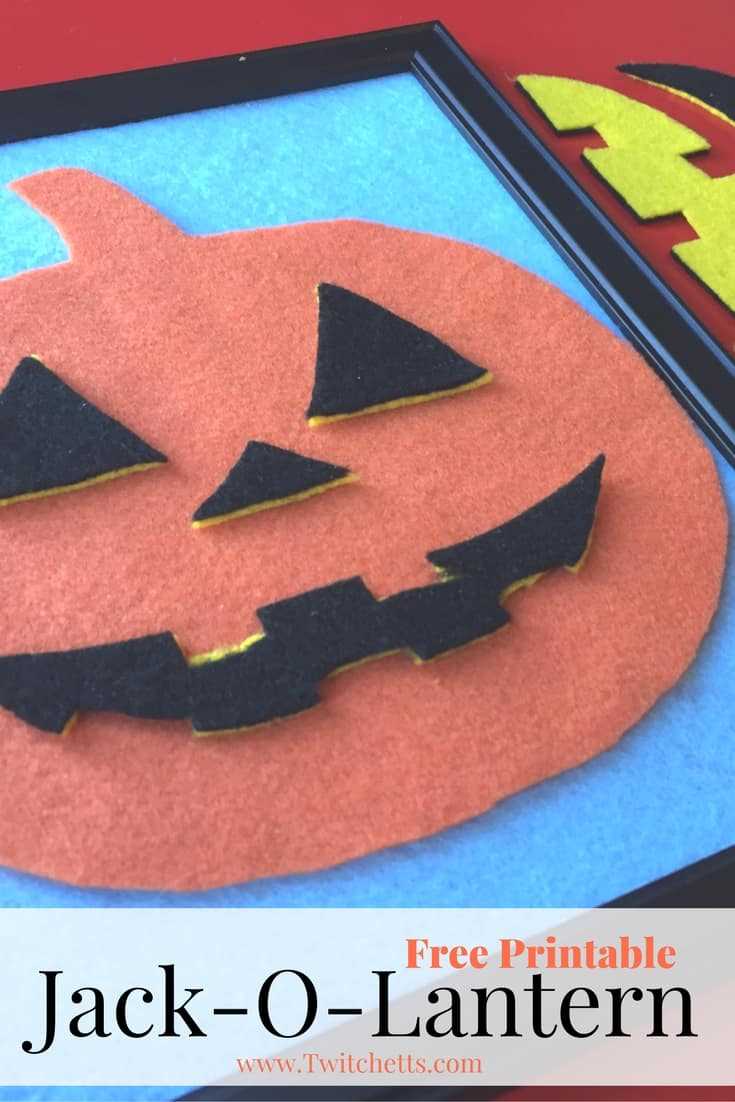 jack o lantern template free printable