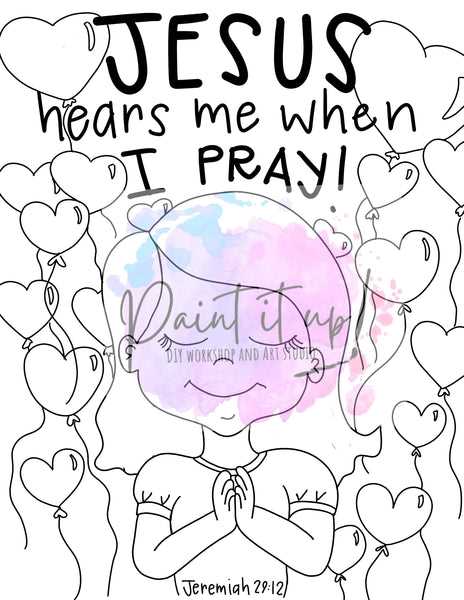 jesus loves me coloring page printable