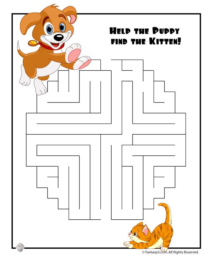 kids maze printable