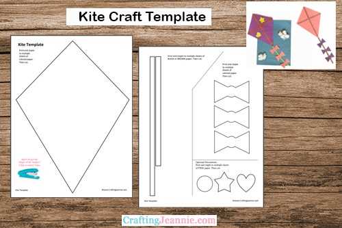 kite template free printable
