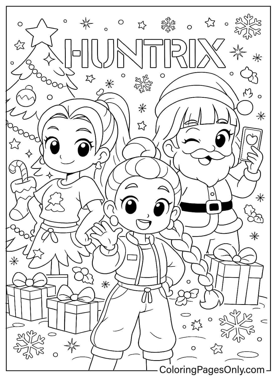 kpop demon hunters coloring pages printable free